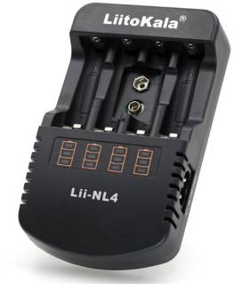 Зарядка LiitoKala 4 Slots, LED, Li-ion/Ni-MH/Ni-Cd/AA/ААA/AAAA/С Lii-NL4