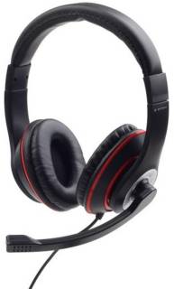 Наушники Gembird MHS-03-BKRD Black/Red