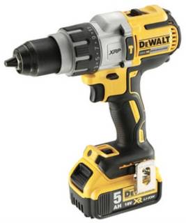 Шуруповерт DeWALT XR Li-Ion 18 В, 2x5Ah, 95 Нм, 0-500/1500/2250 об/х DCD996P2