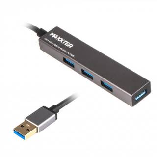 Разветвитель Maxxter USB 3.0 Type-A 4 ports grey HU3A-4P-02