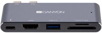 Разветвитель Canyon Docking Station with 5 ports, Thunderbolt 3, Input CNS-TDS05DG