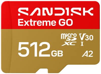 Флеш-карта SanDisk 512GB microSDXC class 10 UHS-I Extreme GO SDSQXGN-512G-GN6MN