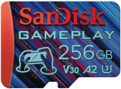 Флеш-карта SanDisk 256GB microSDXC class 10 UHS-I U3 V30 A2 GamePlay SDSQXAV-256G-GN6XN