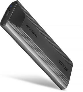 Карманы AXAGON USB-C 10Gbps metal box for M.2 NVMe & SATA SSD THI EEM2-GTS2