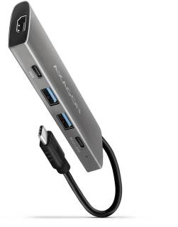 Разветвитель AXAGON USB-C to 2xUSB-A + 2xUSB-C + HDMI 0.13m gray HMC-5G2
