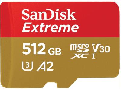 Флеш-карта SanDisk 512GB microSD class 10 UHS-I U3 V30 Extreme SDSQXAV-512G-GN6MA