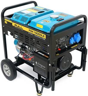Генератор Full дизельний FDK10000LE, 230V, 50Hz, 7.5kW, 12,5 л, 2