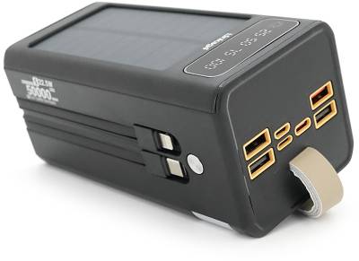Павербанк Linkage 50000mAh, Solar, 22.5W, cables Туре-С+Lighting, Bl LKP-47