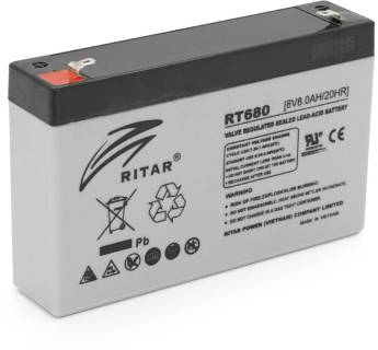 Аккумулятор Ritar AGM RT680G, 6V-8Ah