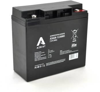 Аккумулятор AZBIST 12V 20 Ah Super AGM ASAGM-12200M5