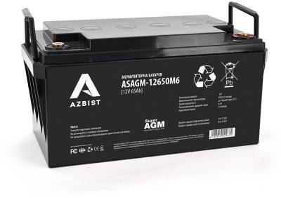Аккумулятор AZBIST 12V 65 Ah Super AGM ASAGM-12650M6