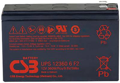 Аккумулятор CSB UPS123606F2 12V 6Ah