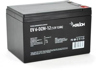 Аккумулятор Merlion EV 6-DZM-12