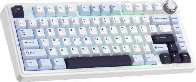 Клавиатура Aula F75 Pink Switch USB UA White 6978080504883