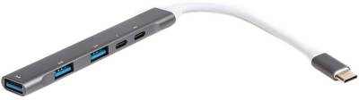 Разветвитель Maxxter USB-C to 1xUSB 3.0 + 2xUSB 2.0 + 1xUSB-C PD100W + HU3C-4P1PD-01