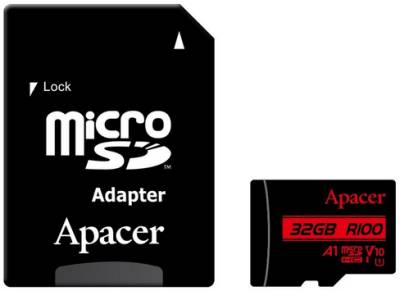 Флеш-карта Apacer 32GB microSD class 10 UHS-I V10 A1 AP32GMCSH10UB-R