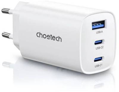 Зарядка Choetech 2xUSB-C + 1xUSB PD65W GaN PD9006