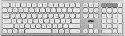 Клавиатура 2E KS270 109key Wireless UA Silver/White 2E-KS270WBWH_UA