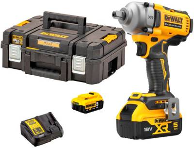 Шуруповерт DeWALT ударний 18 В XR Li-lon, 2x5Ah, безщітковий, 812 Нм DCF892P2T