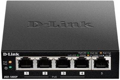 Коммутатор Dlink DGS-1005P