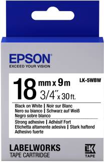 Картридж Epson Tape - LK5WBW Strng adh Blk/Wh C53S655012