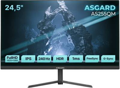 Монитор Asgard 25 Gaming AS255QM IPS Black 240Hz