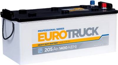 Аккумулятор Eurotruck 6СТ-205АЗ (3) (B) 1400А 12V (E)