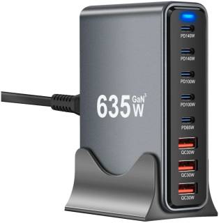 Зарядка XoKo 2xUSB-C PD3.1 140W + 2xUSB-C PD100W + 1xUSB-C PD65 QC-600