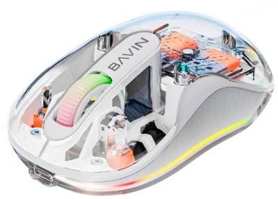 Мышка BAVIN G-K-992 RGB Wireless/Bluetooth White G-K-992-WH