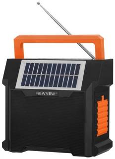 Акустика Newvew NV-9153 Solar Panel/BT/USB/TF/FM Orange NWVW-NV-9153-OR