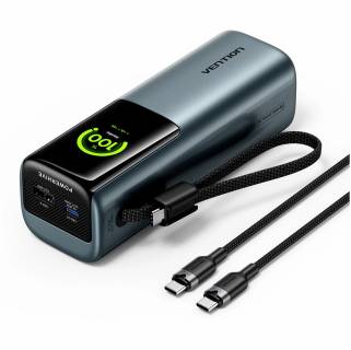 Павербанк Vention 20000 mAh 165W Gray TFT Display Type FKFH0