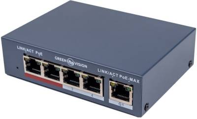 Коммутатор GreenVision GV-017-AI-4+1P