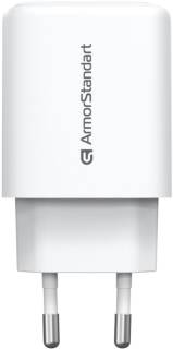 Зарядка Armorstandart 1xUSB-C + 1xUSB 20W GaN white ARM89531