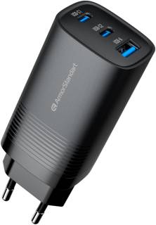 Зарядка Armorstandart 2xUSB-C + 1xUSB 67W GaN black ARM88384