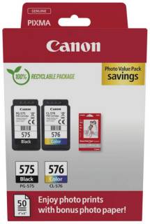 Картридж Canon PG-575/CL-576 Multipack BK,Color 100с 5438C004