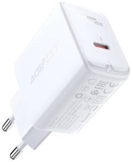 Зарядка ACEFAST 1xUSB-C PD20W A1 white 6974316280040