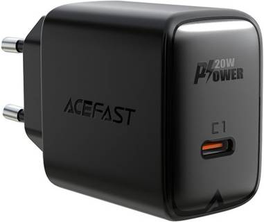 Зарядка ACEFAST 1xUSB-C PD20W A1 black 6974316280033