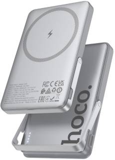Павербанк HOCO 5000mAh Sunlight PD/20W Magnetic Metal Grey Q36 / 714986