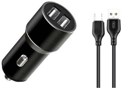 Зарядка XO TZ09 2.4A/2 USB + cable microUSB Black XO-TZ09M-BK