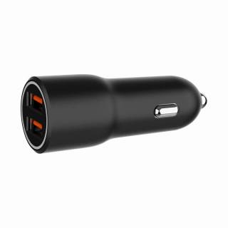 Зарядка Gembird 2xUSB QC3.0 car adapter black TA-UC-A2QC36-CAR-01