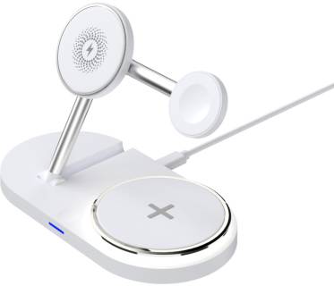 Зарядка Armorstandart Wireless Charging H101 3 in 1 Magnetic White ARM78102