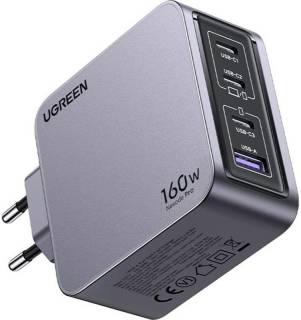 Зарядка Ugreen 4xUSB 160W (3xUSB-C + USB-A) Gan Nexode Pro X763 25877