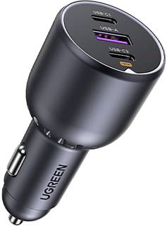 Зарядка Ugreen 3xUSB 130W (2xUSB-C+USB-A) QC3.0 (EC705) 35025