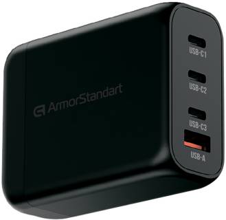 Зарядка Armorstandart ARP-131 Resolute Power USB-C 100W GaN Black ARM70024