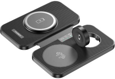 Зарядка Choetech Wireless magnetic 3-in-1 15W black T616-F