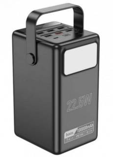 Павербанк HOCO 100000mAh Endure 22.5W PD, QC, LED Lamp, Black DB03 / 714721