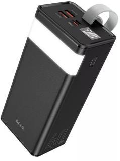 Павербанк HOCO 40000mAh Powermaster PD/20W, QC/22.5W, Lamp, Black J86 / 714737