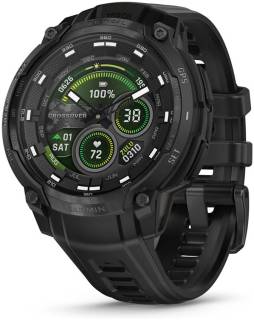 Часы Garmin Instinct Crossover AMOLED, Tactical, Black/Black, 010-03398-02