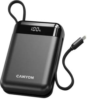 Павербанк Canyon 20000mAh OnPower 204 PD/20W Built-in Lightning Cab CNS-CPB204B