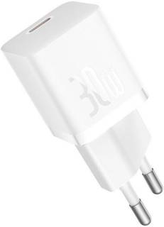 Зарядка Baseus 1xUSB-C 30W GaN5 white CCGN070502